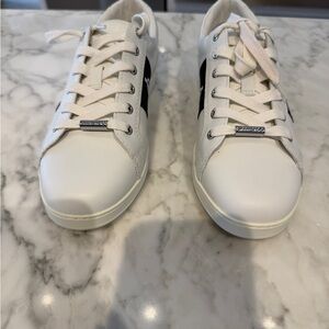 Brand new Jimmy Choo White and Black woman’s  Sneakers